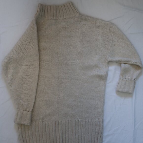 Express X You Metallic Turtleneck Sweater Dress - Picture 4 of 5